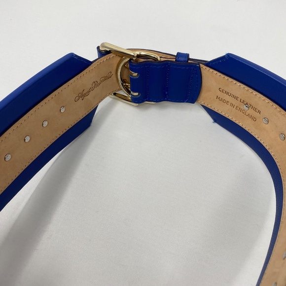 Agent Provocateur Xandria Harness Leather Cobalt Blue Belt M/L New $555 main image 5